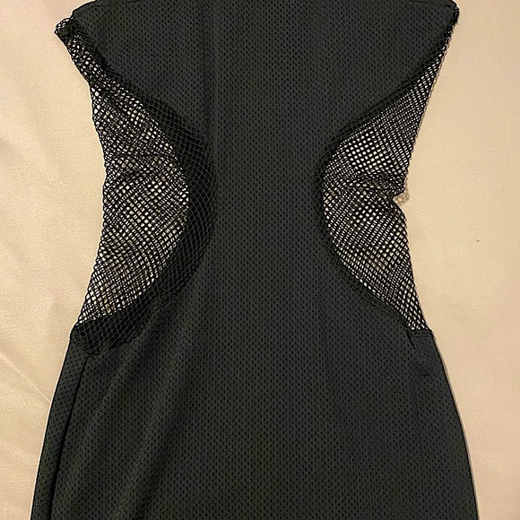 NEW Lovers + Friends Black Fishnet Dress - Picture 2 of 8
